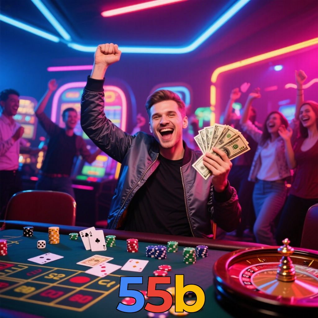 55b：Apostas ao vivo no futebol e os melhores jogos de cassino para você!